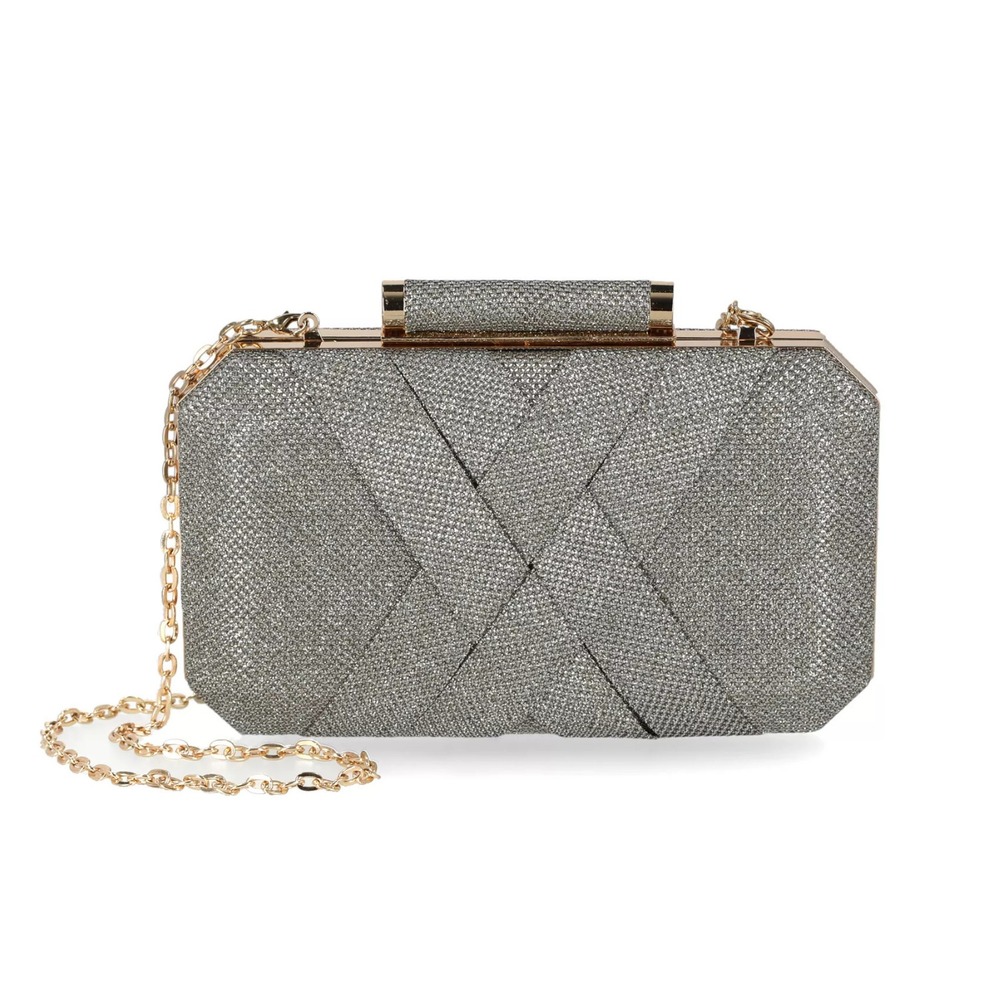 I.N.C. International Concepts Lindsayy XX Lurex Clutch NWT